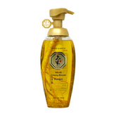 Daeng Gi Meo Ri Ki Gold Ginseng Blossom Shampoo bottle front view, highlighting ginseng infusion for hair nourishment.
