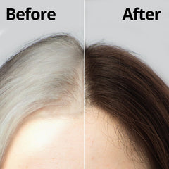 Daeng Gi Meo Ri natural brown kit shown with step-by-step guidance for at-home coloring.