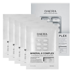 DAERA brightening mask packaging signals a 5-sheet kit for radiant skin.