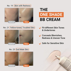 Texture application close-up highlighting lightweight, buildable coverage