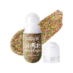 DAGEDA Mardi Gras roll-on glitter in Dazzle for vibrant carnival shine.