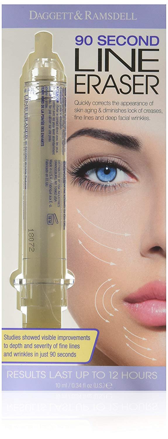 Daggett & Ramsdell Line Eraser bottle close-up, smoother texture.