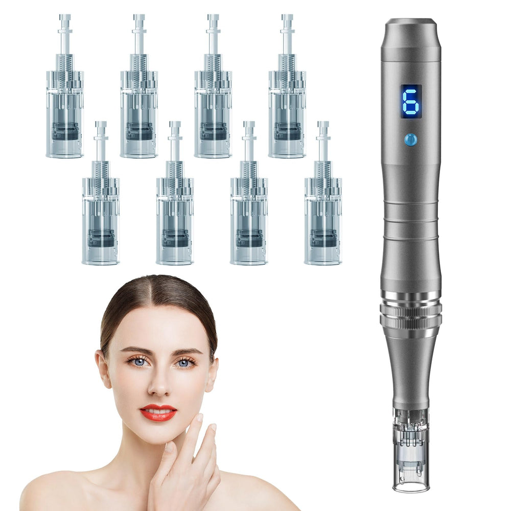 DAHOZE DermaStamp System 0.25mm with compact design for at-home use.