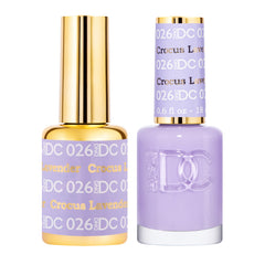 Daisy DND DC Gel Polish Blue Collection Crocus Lavender bottle display shows rich color and depth