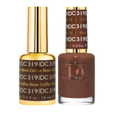 DAISY DND Coffee Bean gel polish bottle showing rich color and long wear