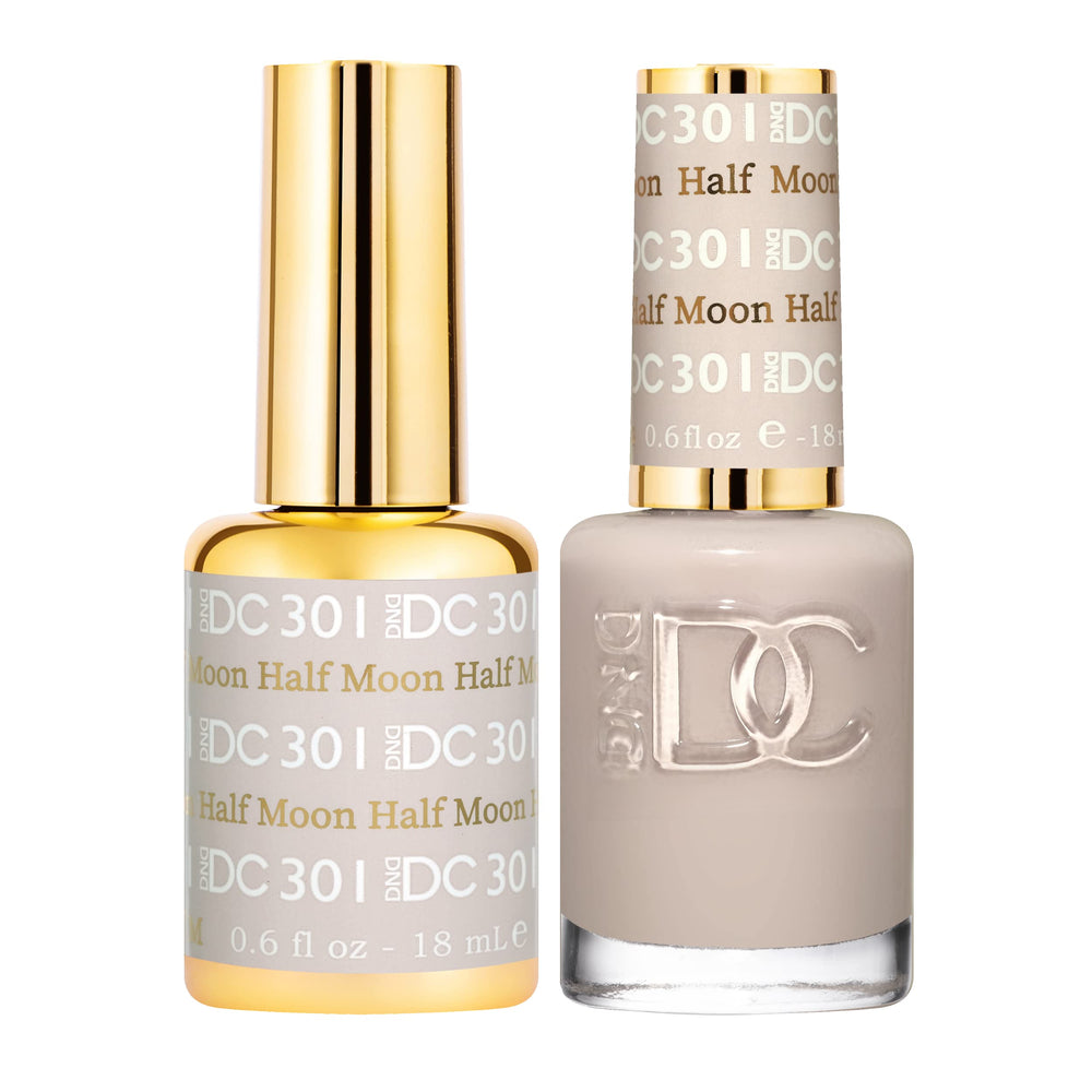 Daisy DND gel polish Half Moon 301 bottle for long-lasting color