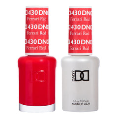 DAISY DND Ferrari Red gel polish bottle for vibrant long-lasting color.