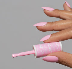 Daisy DND Cotton Candy gel polish swatch showing glossy finish