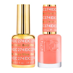 DAISY DND orange gel polish bottle shows rich pigment for a bold manicure
