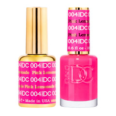 DAISY DND pink collection gel polish bottle showcases rich color with durable shine