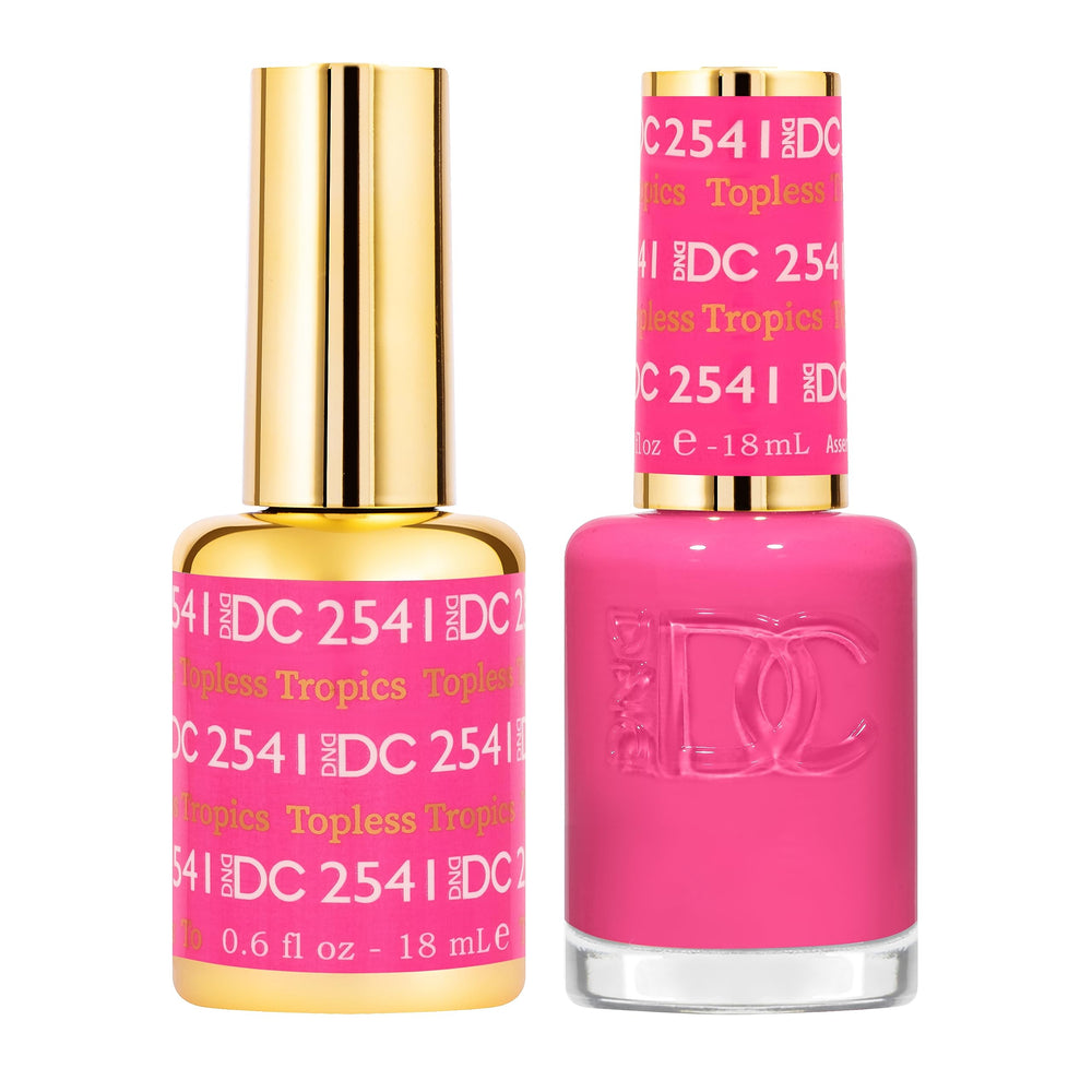 Daisy DND DC Topless Tropics gel polish bottle with chip-free color.