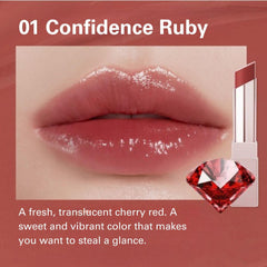Daisy Doll tinted lip oil in rose for soft hydration and subtle tint.