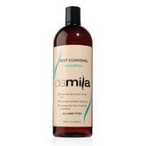 Damila Deep Cleansing Shampoo bottle pouring for a thorough clarifying cleanse