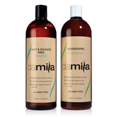 Damila shampoo bottle highlights keratin-friendly formula for color-treated hair.
