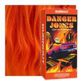 Danger Jones Burnout Orange bottle shows vibrant, long-lasting color for bold looks.