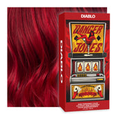 Danger Jones Diablo Red bottle showing bold color option for vibrant results.