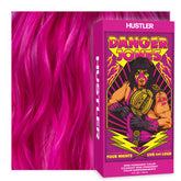 Danger Jones Hustler Pink bottle illustrating vibrant semi-permanent color.