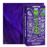 Danger Jones Libertine Violet packaging shows vibrant color options for at-home color experiments