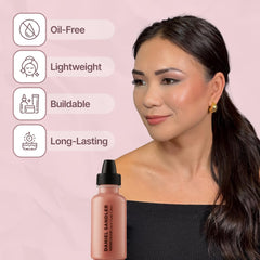 Daniel Sandler Watercolour Rose Glow cheek swatch for subtle glow