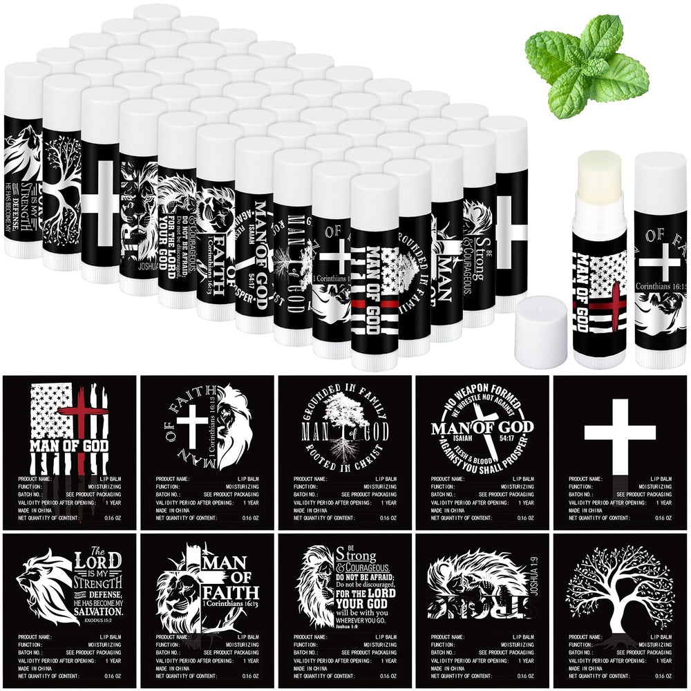 Dansib Christian lip balm with mint design, ideal for gifting at church events.