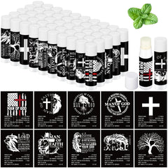 Dansib Christian lip balm with mint design, ideal for gifting at church events.