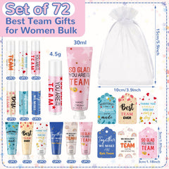 Dansib six-scent hand cream display illustrating variety in the gift set