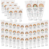 Dansib teacher appreciation hand cream with boho rainbow design for quick hydration.