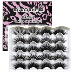 DAODER 25mm dramatic fluffy lashes for a bold evening look.