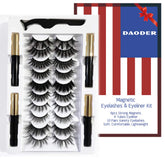 DAODER magnetic eyelashes variety for 10-20mm looks designed for daily wear
