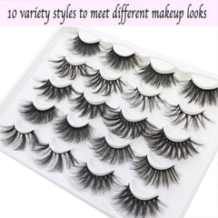 DAODER lightweight synthetic lashes with a flexible band for comfort.