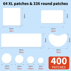 Daolyo round 10mm patch with secure adhesion for discreet wear