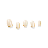 Dashing Diva Glaze Grecian Gold nail strip for long-lasting salon shine.