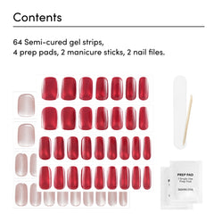 Applied Dashing Diva Glaze strip on nail showing dome-fit contour.
