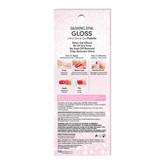 Dashing Diva Gloss Snowball Fight nails displaying durable chip-resistant shine