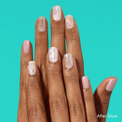 Dashing Diva After Glow nail strips delivering a radiant, long-lasting shine.