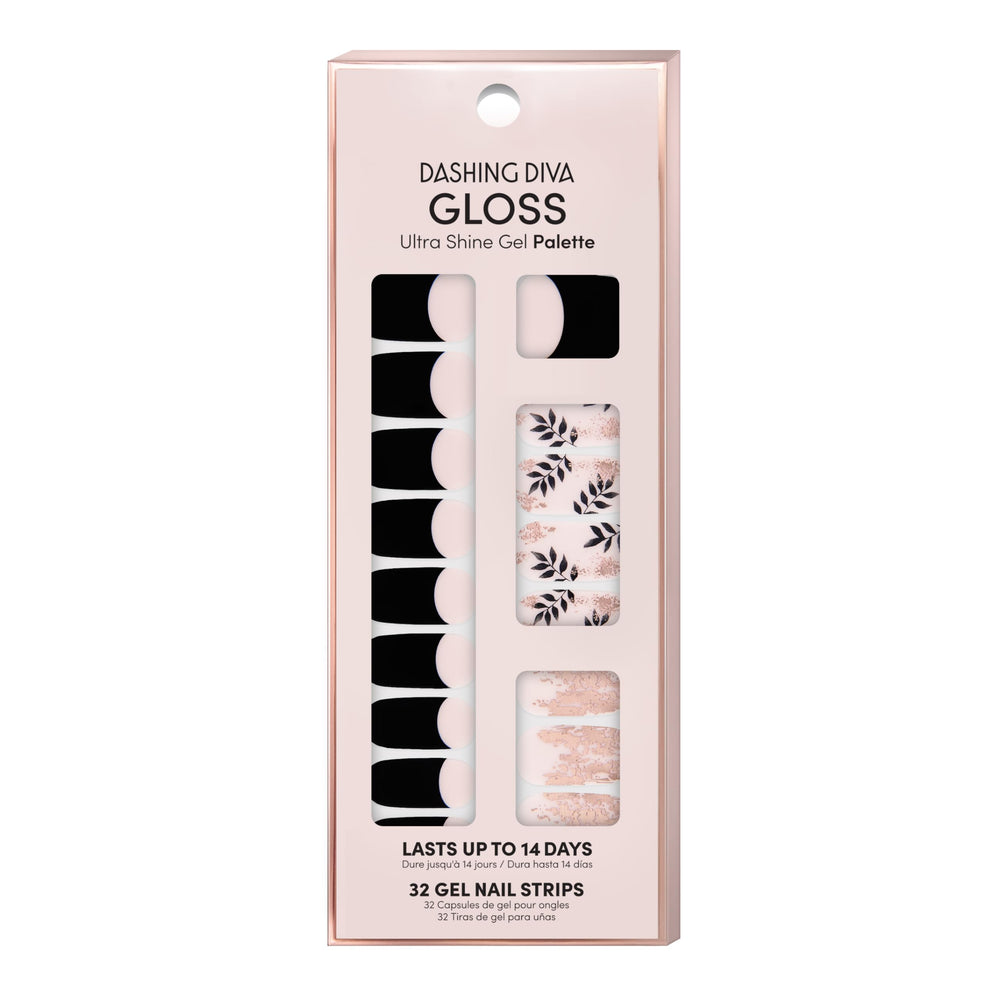Dashing Diva Gloss Nail Strips Touch of Gold for salon-ready nails at home