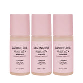 Dashing Diva Magic Off+ remover bottle showing gentle, conditioning nail removal.