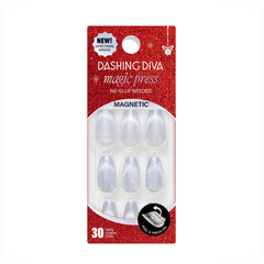 Dashing Diva Magic Press North Pole Princess nails with icy finish for quick festive wear