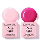 Dashing Diva Attitude bottle in bubblegum pink with long-lasting shine.