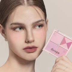 Dasique Blending Mood Cheek 05 application-brush demonstrates easy layering for natural flush.