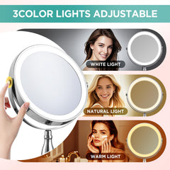 DASLAVA mirror offers dimmable brightness for customized lighting.