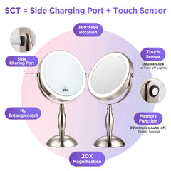 DASLAVA side touch switch for easy brightness and color control.
