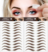 DaTineLky eyebrow tattoo sticker closeup packaging shows realistic hair-like brows.