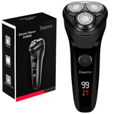 Daureve electric razor front view highlights travel-ready grooming.