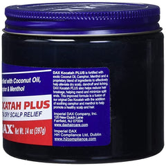 DAX Kocatah pomade texture ready for scalp massage and styling.