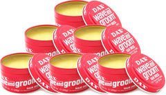 DAX Wave and Groom Hair Dress jar back view shows label and styling notes for easy use