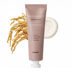 daymellow Rice Collagen Wrapping Mask packaging highlights premium daily routine