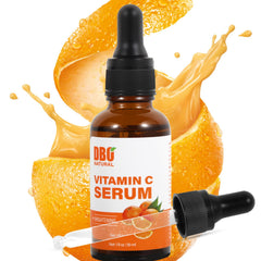 DBO NATURAL Vitamin C serum bottle close-up for daily brightening.