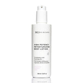 DCL Skincare high potency retexturizing body lotion bottle showing product focus and texture potential benefits