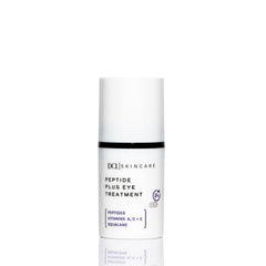 DCL Peptide Plus Eye Treatment bottle for daily use nourishes delicate eye skin.